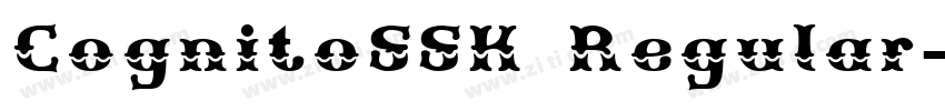 CognitoSSK Regular字体转换 CognitoSSK Regular字体转换